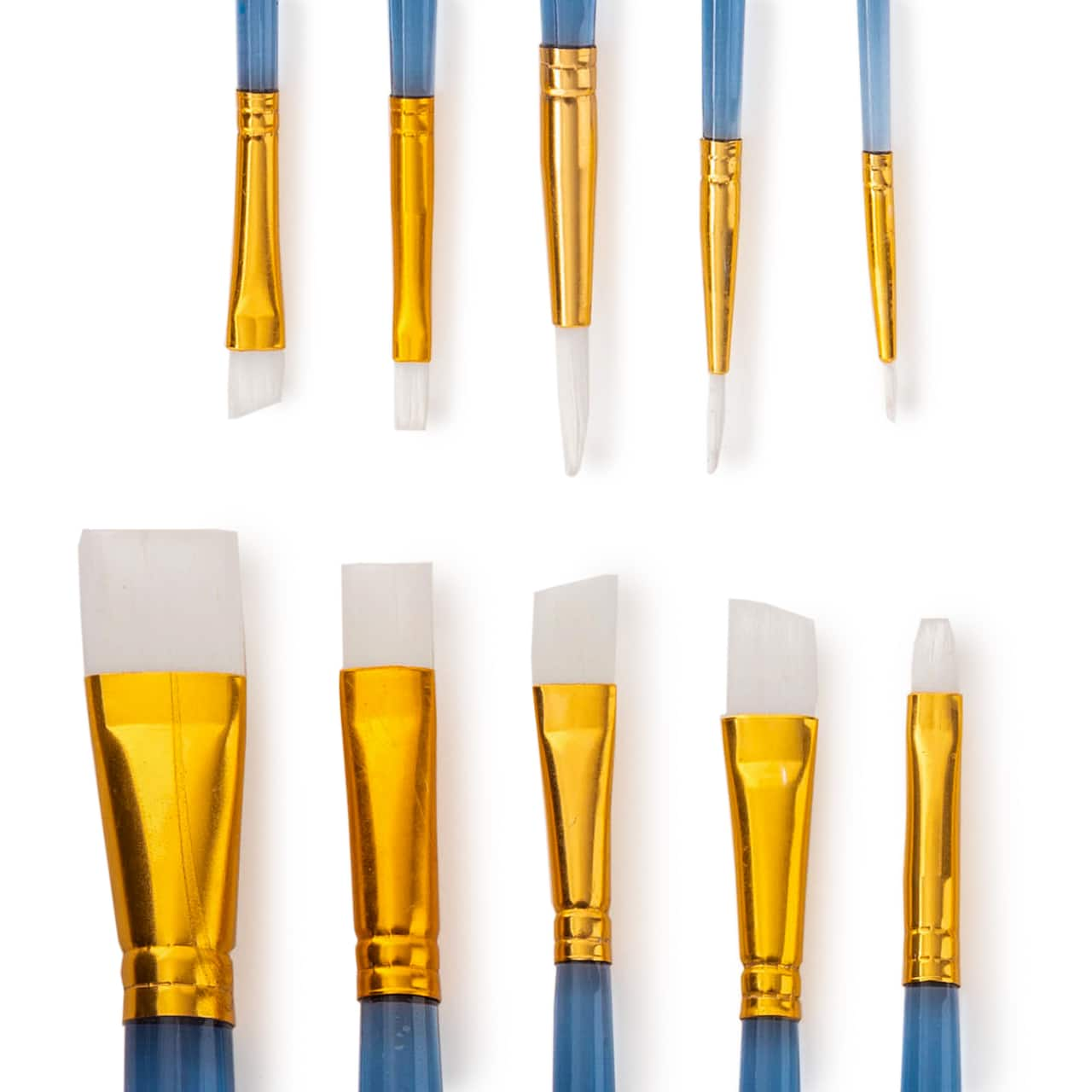 White Synthetic Acrylic 10 Piece Brush Combo By Artist&#x27;s Loft&#xAE; Necessities&#x2122;